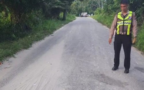Pelajar 13 tahun tewas terlindas dump truck di Rumbai Barat (foto/tribunpku)